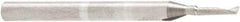 Amana Tool - 1/16" Cutting Diam x 1/4" Length of Cut, 1 Flute, Upcut Spiral Router Bit - Uncoated, Right Hand Cut, Solid Carbide, 1-1/2" OAL x 1/8" Shank Diam, 30° Helix Angle - All Tool & Supply