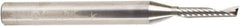 Amana Tool - 1/8" Cutting Diam x 5/8" Length of Cut, 1 Flute, Upcut Spiral Router Bit - Uncoated, Right Hand Cut, Solid Carbide, 2-1/2" OAL x 1/4" Shank Diam, 20° Helix Angle - All Tool & Supply