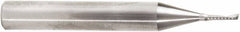 Amana Tool - 1/16" Cutting Diam x 1/4" Length of Cut, 1 Flute, Upcut Spiral Router Bit - Uncoated, Right Hand Cut, Solid Carbide, 2" OAL x 1/4" Shank Diam, 20° Helix Angle - All Tool & Supply