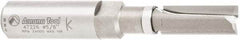 Amana Tool - 3/8" Cut Diam, 1" Length of Cut, 2 Flute Flush Trim Edge Profile Router Bit - Carbide-Tipped, 1/2" Shank Diam, 1" Shank Length, 3-1/4" OAL, Uncoated - All Tool & Supply