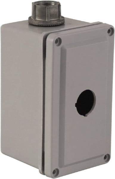 Square D - 1 Hole, 30mm Hole Diameter, Plastic Pushbutton Switch Enclosure - 1, 3, 4, 12, 4X NEMA Rated - All Tool & Supply