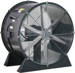 Americraft - 36" Blade, 3 hp, 18,500 CFM, Low Floor Stand Industrial Circulation Fan - Floor Stand, 230/460 Volts, 1 Speed - All Tool & Supply