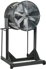 Americraft - 18" Blade, 1/4 hp, 3,050 CFM, High Floor Stand Industrial Circulation Fan - Floor Stand, 230/460 Volts, 1 Speed - All Tool & Supply