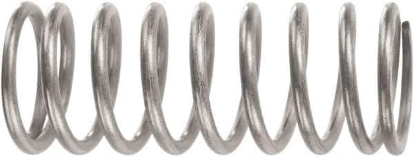 Associated Spring Raymond - 10.67mm OD, 1.4mm Wire, 25.4mm Free Length, Compression Spring - 45 Lb Spring Rating, 80.07 N Max Work Load, Music Wire - All Tool & Supply