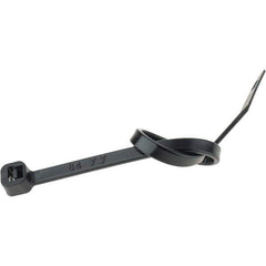 Value Collection - 5.9" Long Black Nylon Standard Cable Tie - 40 Lb Tensile Strength, 37mm Max Bundle Diam - All Tool & Supply