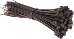 Value Collection - 8" Long Brown Nylon Standard Cable Tie - 50 Lb Tensile Strength, 54mm Max Bundle Diam - All Tool & Supply