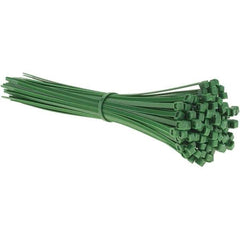 Value Collection - 11.9" Long Green Nylon Standard Cable Tie - 50 Lb Tensile Strength, 84mm Max Bundle Diam - All Tool & Supply