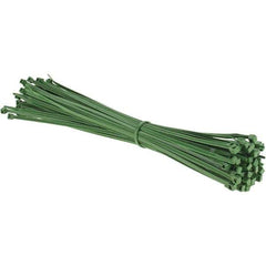 Value Collection - 15.2" Long Green Nylon Standard Cable Tie - 50 Lb Tensile Strength, 114mm Max Bundle Diam - All Tool & Supply