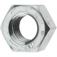 Value Collection - 5/16-24 UN Steel Right Hand Hex Nut - 1/2" Across Flats, 17/64" High, Zinc Clear Finish - All Tool & Supply