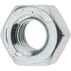 Value Collection - 1/4-28 UN Steel Right Hand Hex Nut - 7/16" Across Flats, 7/32" High, Zinc Clear Finish - All Tool & Supply