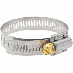 Made in USA - SAE Size 32, 1-9/16 to 2-1/2" Diam, Stainless Steel Worm Drive Clamp - All Tool & Supply