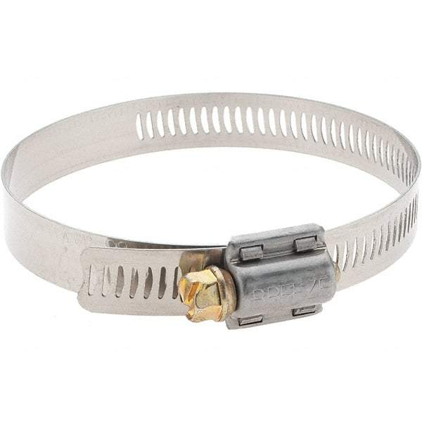 Made in USA - SAE Size 48, 2-9/16 to 3-1/2" Diam, Stainless Steel Worm Drive Clamp - All Tool & Supply