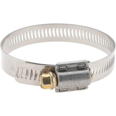 Made in USA - SAE Size 40, 2-1/16 to 3" Diam, Stainless Steel Worm Drive Clamp - All Tool & Supply