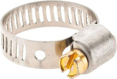 Made in USA - SAE Size 8, 1/2 to 29/32" Diam, Stainless Steel Worm Drive Clamp - All Tool & Supply