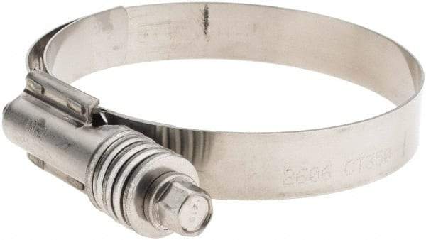 Made in USA - 2-3/4 to 3-5/8" Diam, Stainless Steel Worm Drive Clamp - All Tool & Supply