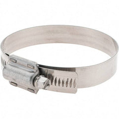 Made in USA - 2-3/4 to 3-5/8" Diam, Stainless Steel High Torque Worm Drive Clamp - All Tool & Supply