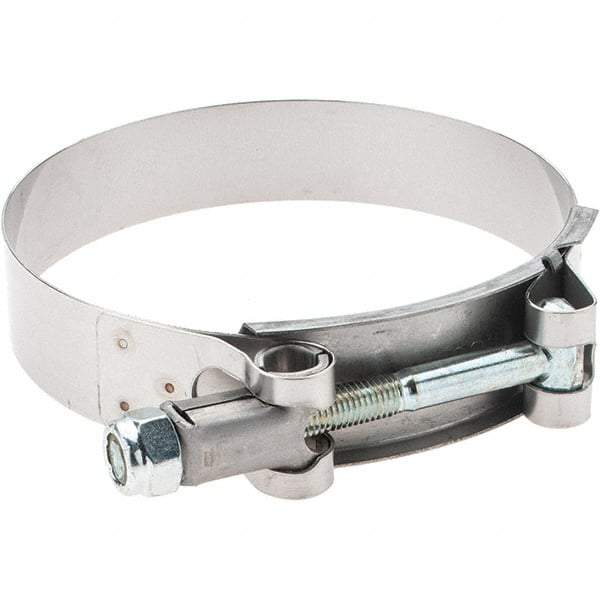 Made in USA - Bolt Clamps Type: T-Bolt Hose Clamp Minimum Diameter (Decimal Inch): 3.2500 - All Tool & Supply