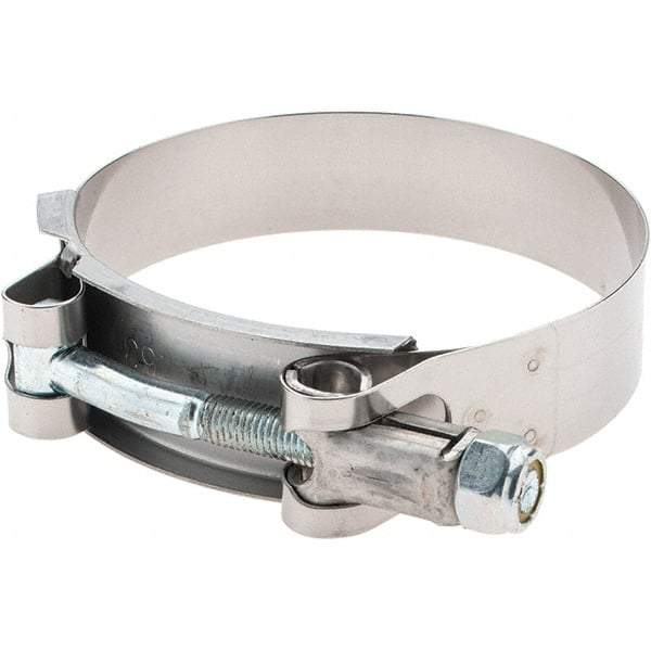 Made in USA - Bolt Clamps Type: T-Bolt Hose Clamp Minimum Diameter (Decimal Inch): 2.7500 - All Tool & Supply