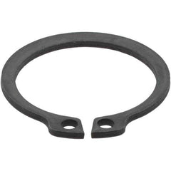 Made in USA - 21mm Groove Diam, 22mm Shaft Diam, Phosphate Spring Steel, Snap External Retaining Rings - 1.3mm Groove Width, 1.2mm Ring Thickness - All Tool & Supply