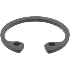 Made in USA - 0.035" Thick, Plain Finish, Spring Steel Snap Internal Retaining Ring - 0.596" Groove Diam - All Tool & Supply