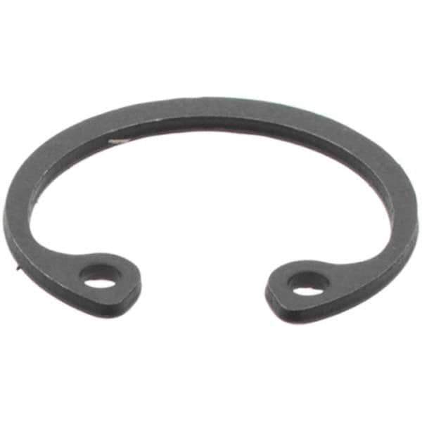 Made in USA - 0.025" Thick, Plain Finish, Spring Steel Snap Internal Retaining Ring - 0.461" Groove Diam - All Tool & Supply