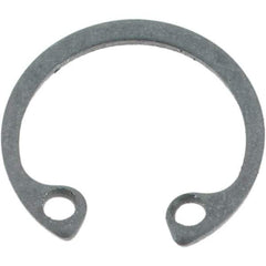 Made in USA - 0.025" Thick, Plain Finish, Spring Steel Snap Internal Retaining Ring - 0.397" Groove Diam - All Tool & Supply