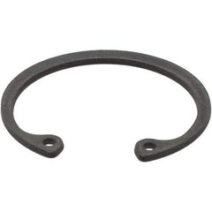 Made in USA - 0.042" Thick, Plain Finish, Spring Steel Snap Internal Retaining Ring - 1.094" Groove Diam - All Tool & Supply