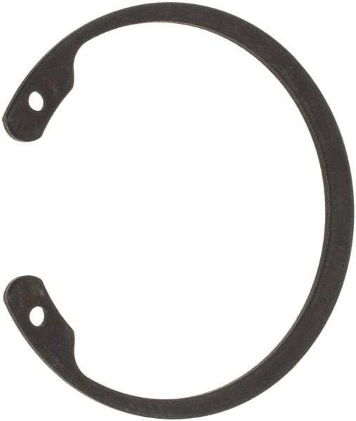 Made in USA - 2-1/2" Nominal, 0.078" Thick, Phosphate Finish, Spring Steel Snap Internal Retaining Ring - 0.086" Groove Width, 0.074" Groove Depth, 2.648" Groove Diam, Grade 1060-1090 - All Tool & Supply