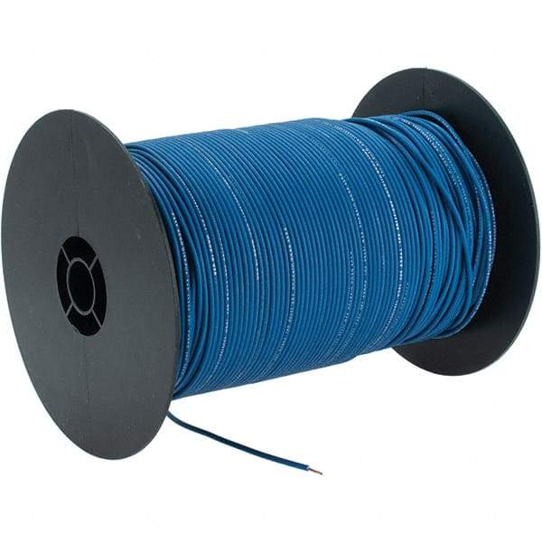 EastPenn - 18 AWG, 1,000' OAL, Hook Up Wire - Blue Polyethylene Jacket - All Tool & Supply