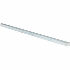 Value Collection - 12" Long x 3/8" High x 3/8" Wide, Zinc-Plated Oversized Key Stock - Cold Drawn Steel - All Tool & Supply