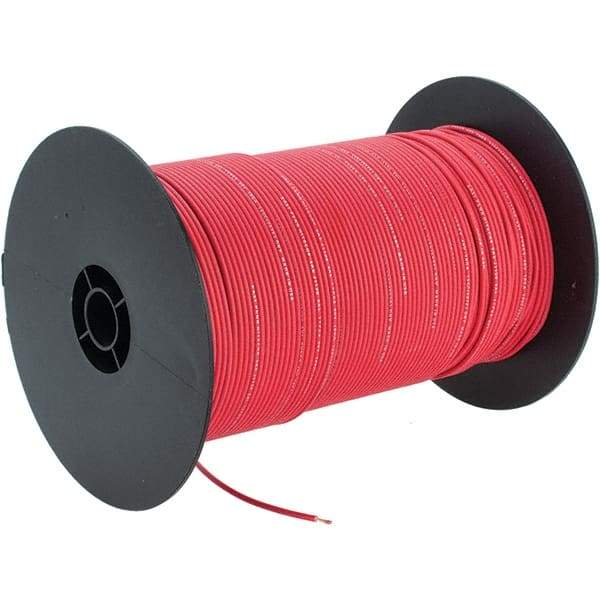 EastPenn - 18 AWG, 1,000' OAL, Hook Up Wire - Red Polyethylene Jacket - All Tool & Supply