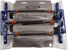 Proto - 6 Piece T-Handle Cushion Grip Tethered Hex Key Set - Hex Range 2 to 6mm - All Tool & Supply