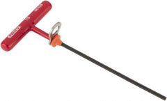 Proto - 1/8" Hex, Tethered T-Handle Cushion Grip, Hex Key - 6" OAL, Alloy Steel, Inch System of Measurement - All Tool & Supply