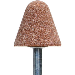 ‎1-1/4″ × 1-1/4″ 1/4″ Spindle Gemini Mounted Point A4 60 Grit Aluminum Oxide - All Tool & Supply