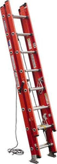 Werner - 20' High, Type IA Rating, Fiberglass Extension Ladder - 300 Lb Capacity - All Tool & Supply