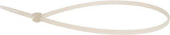 Value Collection - 11.0236" Long Natural (Color) Nylon Standard Cable Tie - 40 Lb Tensile Strength - All Tool & Supply