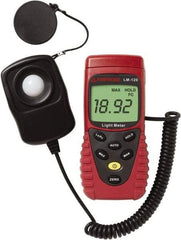 Amprobe - 9 Volt Battery, 20 to 20,000 FC, LCD Display, Silicone Photodiode Light Meter - 3 Accuracy, Compatible with All Visible Light Lighting, Built In Memory - All Tool & Supply