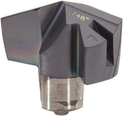 Iscar - Series ICM, 19mm Diam Grade IC907 140° Replaceable Drill Tip - Carbide, TiAlN/TiN Finish, 19 Seat Size - All Tool & Supply