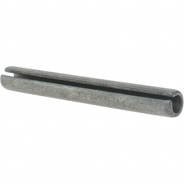 Made in USA - 3/8" Diam x 3" Long Slotted Spring Pin - Grade 1070-1090 Alloy Steel, Black Oxide Finish - All Tool & Supply