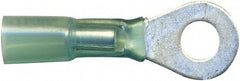 Made in USA - 16-14 AWG Partially Insulated Solder Connection Ring Terminal - 1/4" Stud, Copper Contact - All Tool & Supply