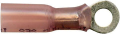 Value Collection - 22-18 AWG Partially Insulated Crimp Connection Circular Ring Terminal - #8 Stud, Copper Contact - All Tool & Supply