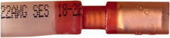 Value Collection - 20 to 18 AWG Crimp Bullet Connector - 0.157" Bullet Diam, Red Heat Shrink & Polyolefin Insulation - All Tool & Supply