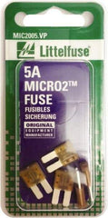 Littelfuse - 5 Amp, 32 VDC, Automotive Fuse - 9.1" Long, Tan, Littlefuse 327005 - All Tool & Supply