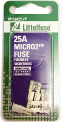 Littelfuse - 25 Amp, 32 VDC, Automotive Fuse - 9.1" Long, Clear, Littlefuse 327025 - All Tool & Supply