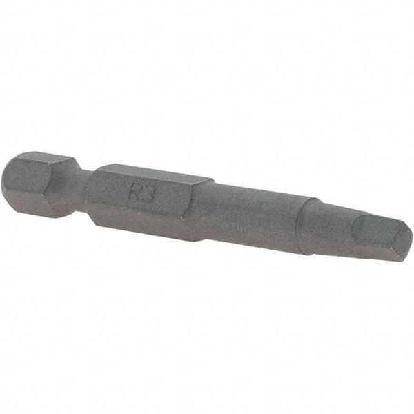 VEGA Industries - #3" Square Size Square Recess Bit - 1/4" Hex Drive, 1-15/16" OAL - All Tool & Supply