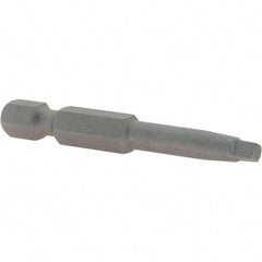 VEGA Industries - #2" Square Size Square Recess Bit - 1/4" Hex Drive, 1-15/16" OAL - All Tool & Supply