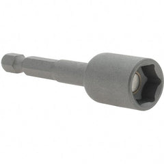 VEGA Industries - 7/16" Magnetic Nutsetter - 1/4" Hex Drive, 2-9/16" OAL - All Tool & Supply