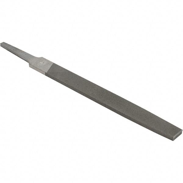 Value Collection - 6" Long, Smooth Cut, Flat American-Pattern File - Double Cut, 5/32" Overall Thickness - All Tool & Supply