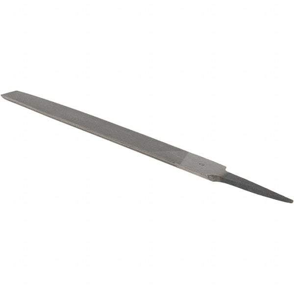 Value Collection - 8" Long, Smooth Cut, Half Round American-Pattern File - Double Cut, 7/32" Overall Thickness - All Tool & Supply