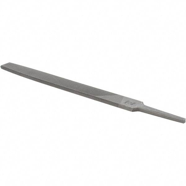 Value Collection - 8" Long, Smooth Cut, Flat American-Pattern File - Double Cut, 7/32" Overall Thickness - All Tool & Supply